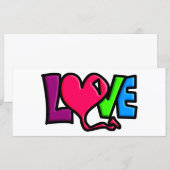 Liefde Woord Kunst Typografie (Voorkant / Achterkant)
