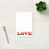 Liefde woord paars, roze post-it briefjes post-it® notes (Kantoor)