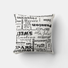 Liefde woorden Sierkussen, Sierkussen