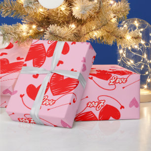 Liefde Word met harten Design Cadeaupapier