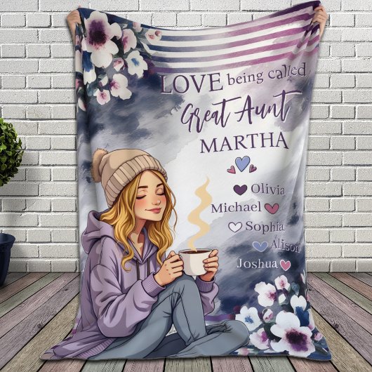 Liefde wordt genoemd grote tante nichtje en neefje fleece deken