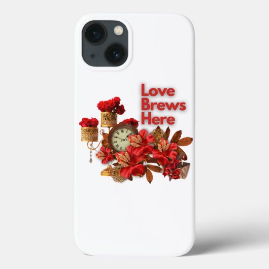 Liefde wordt hier gebrouwen Case-Mate iPhone case (Achterkant)