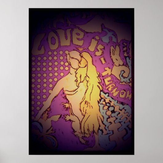 Liefde wordt ingeschakeld poster (Voorkant)