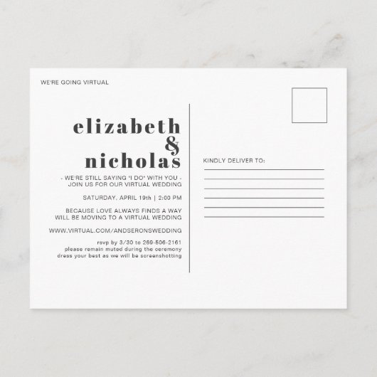 Liefde wordt niet geannuleerd | Uitnodiging tot vi (Achterkant)