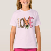 Liefde Wortel Pasen Design T-shirt (Voorkant)