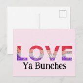 Liefde Ya Bunches Kleurrijke Harten Valentijn Briefkaart (Voorkant / Achterkant)