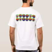 Liefde...Yin-Yang's, Om's, Vrede, Trees T-shirt (Achterkant)