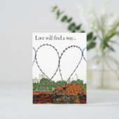 Liefde zal een manier vinden briefkaart (Staand voorkant)