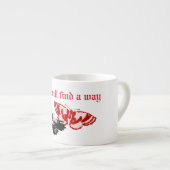 Liefde zal een manier vinden espresso kop (Voorkant rechts)