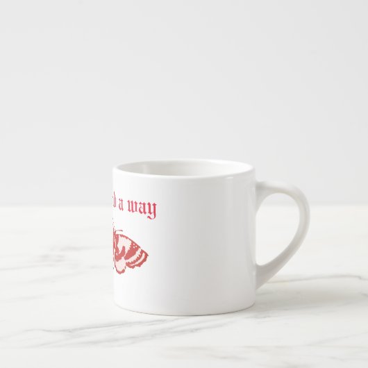 Liefde zal een manier vinden espresso kop (Rechts)