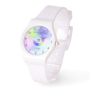Liefde zal een weg vinden met kleurrijk verlooppat horloge