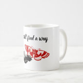 Liefde zal een weg vinden met  vlinders koffiemok (Voorkant rechts)