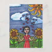 Liefde zal je laten groeien briefkaart (Voorkant)