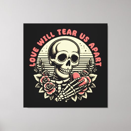 Liefde zal ons uit elkaar scheuren canvas afdruk (Voorkant)