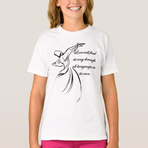 Liefde zal zijn weg vinden door alle talen heen t-shirt