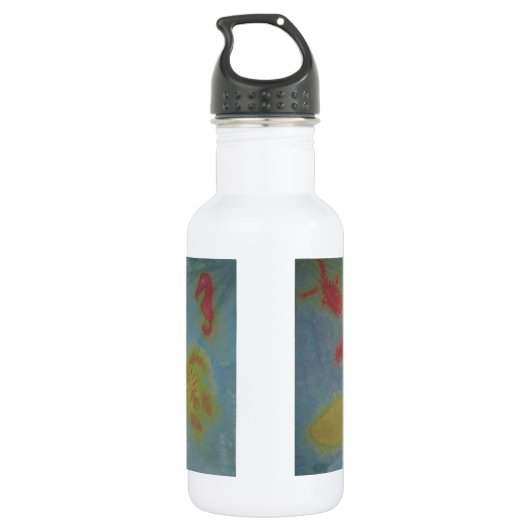 Liefde Zee creëert fat kleurstof Waterfles (Achterkant)