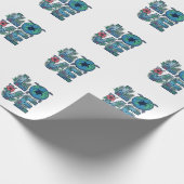 Liefde Zeeschildpad Aarde Tropisch Cadeaupapier (Hoek)