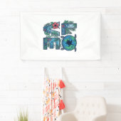 Liefde Zeeschildpad Aarde Tropisch Spandoek (Insitu)