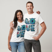 Liefde Zeeschildpad Aarde Tropisch T-shirt (Unisex)