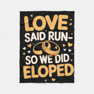 Liefde zei ren vrouw verloving verloofde koppel fleece deken