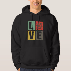 Liefde Zeilboot Zeilboot Kapitein Jacht Zeilen Hoodie