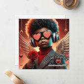 Liefde Zelf Valentijnsdag 2025 Notitiekaartje (Voorkant / Achterkant in situ)