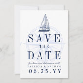 Liefde zet koers | De uitnodigingsdatum opslaan Save The Date (Voorkant)