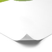 Liefde ziet geen kleur in Rainbow White Poster (Hoek)