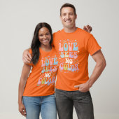 Liefde ziet geen kleur t-shirt (Unisex)