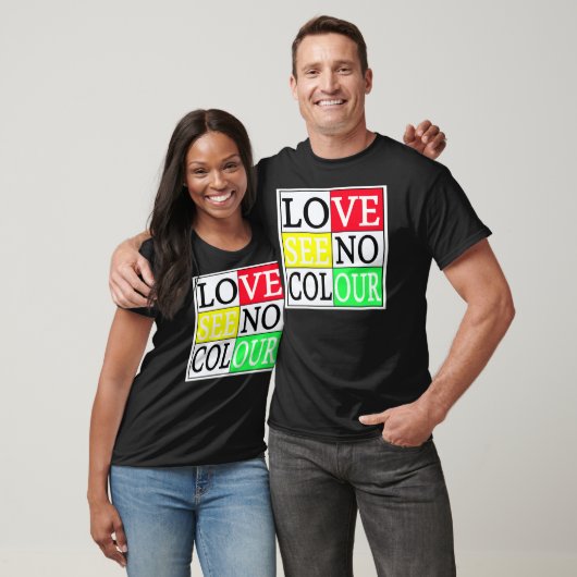 Liefde ziet geen kleur — T-shirt (Unisex)
