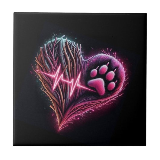 Liefde zijn van je huisdier tegeltje (Voorkant)