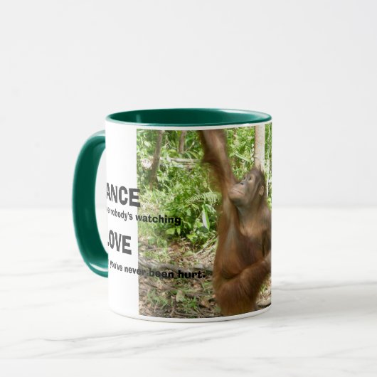 Liefde, Zing, Live & Dance Inspirerend citaten Mok (Voorkant links)