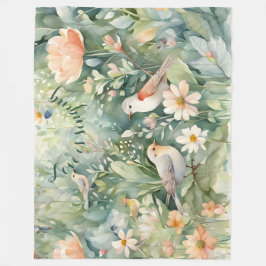 Liefde zingt Fleece Blanket Deken