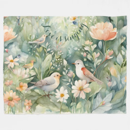 Liefde zingt Fleece Blanket Deken