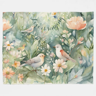 Liefde zingt Fleece Blanket Deken