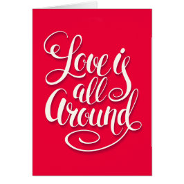 Liefde zit allemaal rond het script dat roze laat 