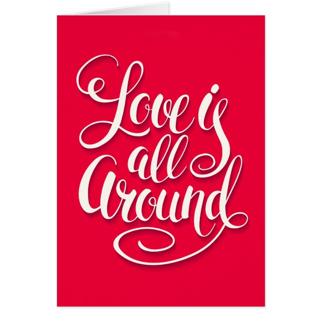 Liefde zit allemaal rond het script dat roze laat  (Voorkant)