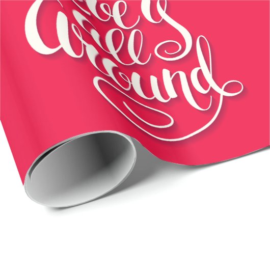 Liefde zit allemaal rond het script dat roze laat  cadeaupapier (Rol Hoek)