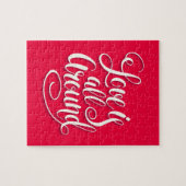 Liefde zit allemaal rond het script dat roze laat  legpuzzel (Horizontaal)