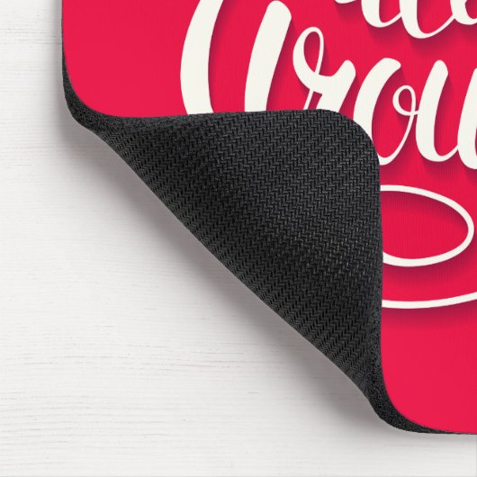 Liefde zit allemaal rond het script dat roze laat  muismat (Hoek)