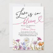 Liefde zit in bloei Vrijgezellenfeest Wildflower Kaart (Voorkant)