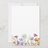 Liefde zit in bloei Vrijgezellenfeest Wildflower Kaart (Achterkant)