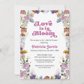 Liefde zit in bloei Vrijgezellenfeest Wildflower Kaart (Voorkant)