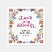Liefde zit in bloei Vrijgezellenfeest Wildflower Servet (Voorkant)