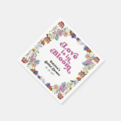 Liefde zit in bloei Vrijgezellenfeest Wildflower Servet (Hoek)