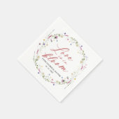 Liefde zit in bloei Vrijgezellenfeest Wildflower Servet (Hoek)