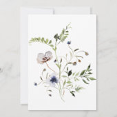 Liefde zit in bloem, Bridal Shower nodiging Kaart (Achterkant)