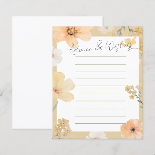 Liefde zit in Bloom advies & wenskaart (Voorkant / Achterkant)