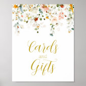 Liefde zit in Bloom Kaarten en Gifts Sign Poster (Voorkant)