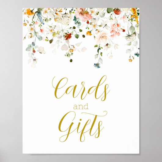 Liefde zit in Bloom Kaarten en Gifts Sign Poster (Voorkant)